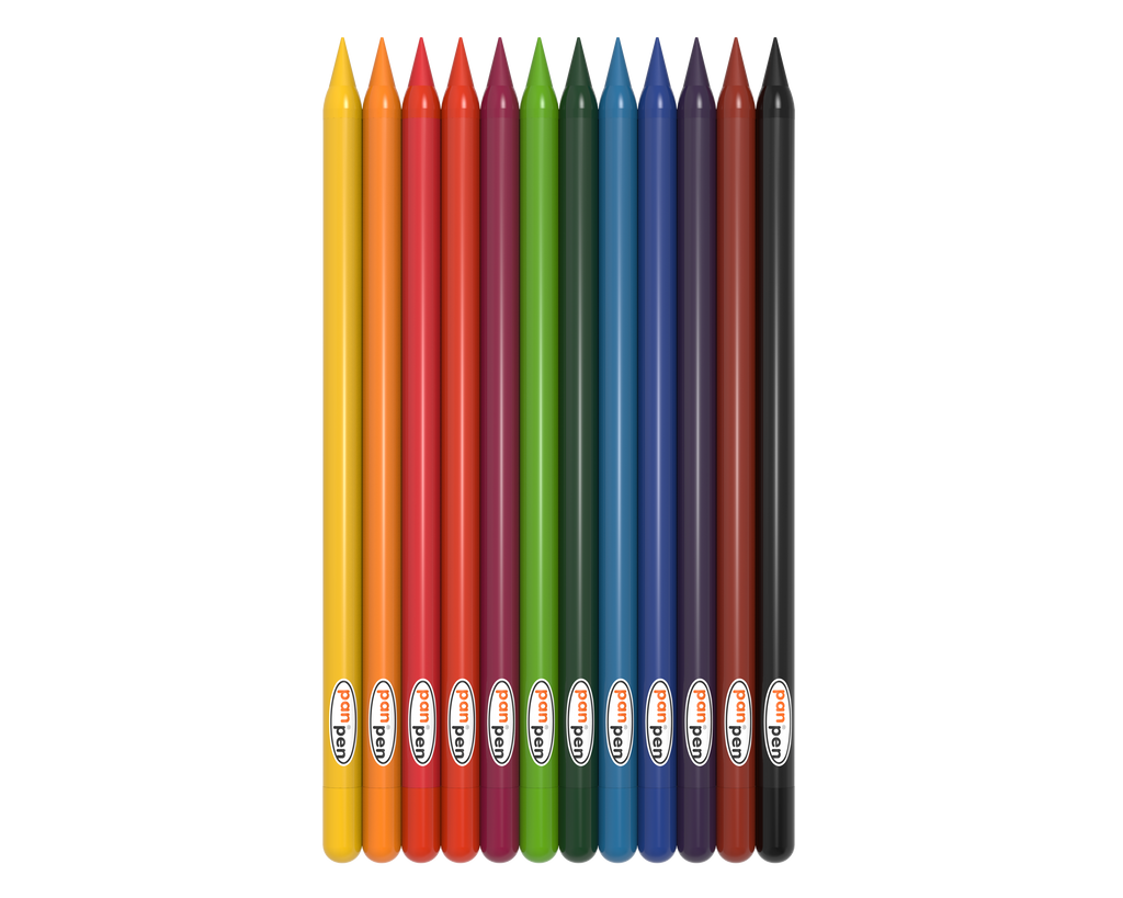 Bitmeyen Boya Kalemi 12 Renk