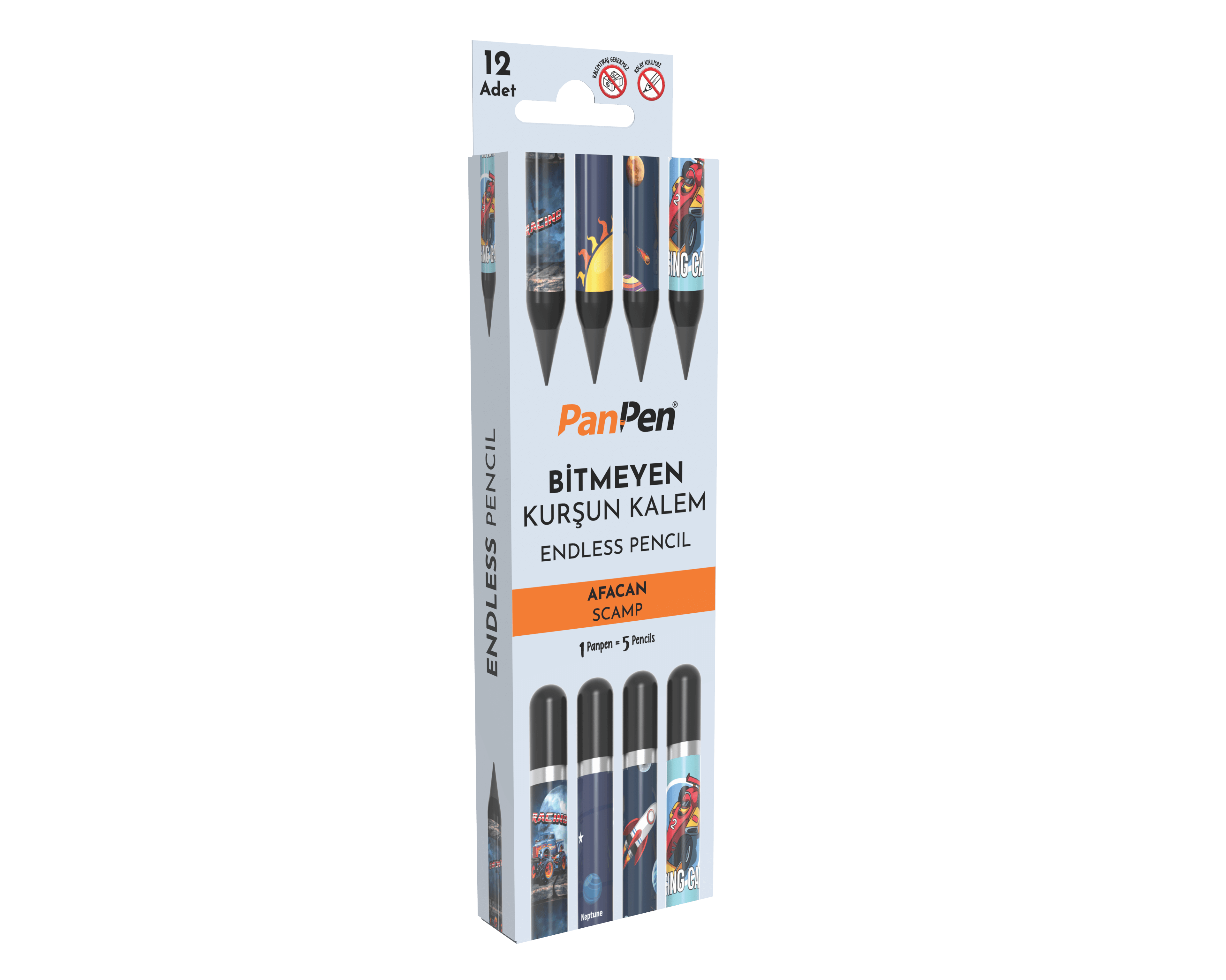 Afacan Bitmeyen Kurşun Kalem