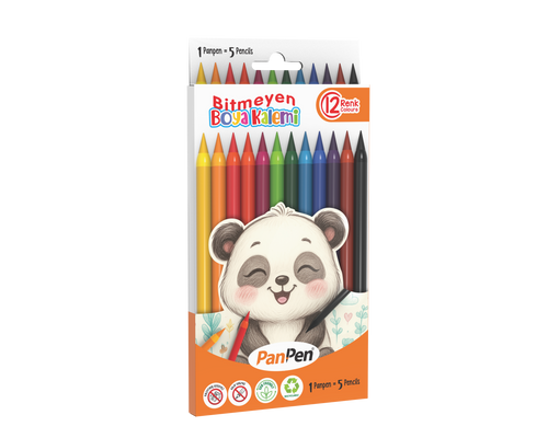 Bitmeyen Boya Kalemi 12 Renk